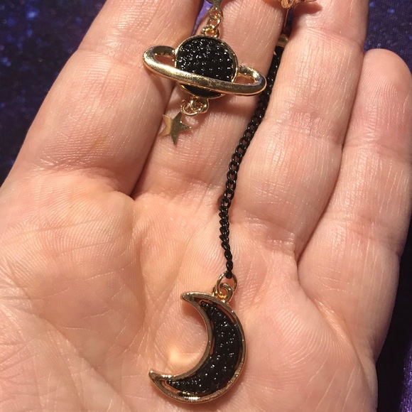 NEW!💙💎AWESOME!😎BLACK🌙GOLDEN⭐️💎💙ASYMMETRICAL! - Picture 5 of 8